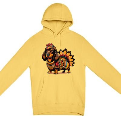 Doxie Dachshund Dog Turkey Premium Pullover Hoodie