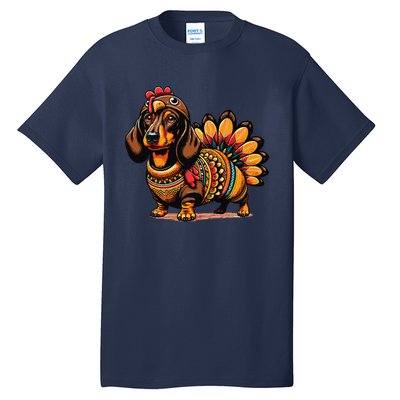 Doxie Dachshund Dog Turkey Tall T-Shirt