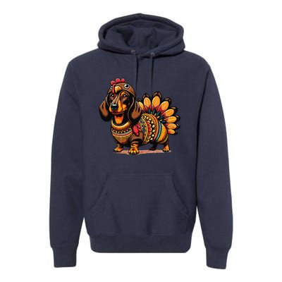 Doxie Dachshund Dog Turkey Premium Hoodie