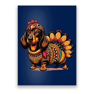 Doxie Dachshund Dog Turkey Poster