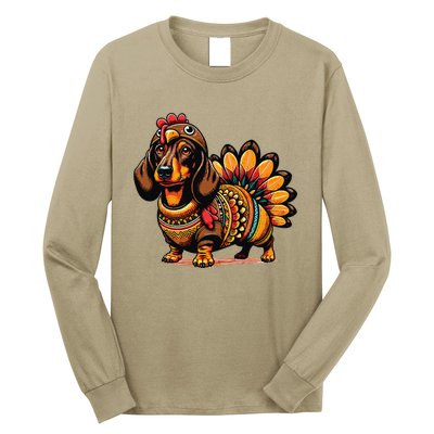 Doxie Dachshund Dog Turkey Long Sleeve Shirt