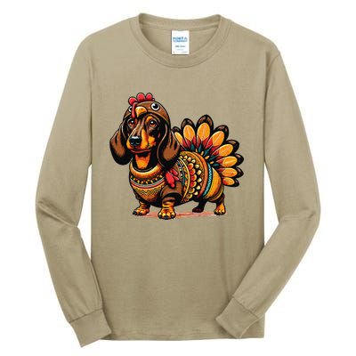 Doxie Dachshund Dog Turkey Tall Long Sleeve T-Shirt