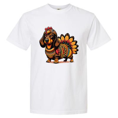 Doxie Dachshund Dog Turkey Garment-Dyed Heavyweight T-Shirt