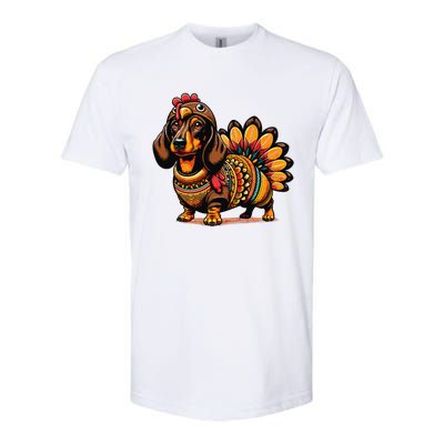 Doxie Dachshund Dog Turkey Softstyle CVC T-Shirt