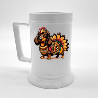 Doxie Dachshund Dog Turkey Beer Stein