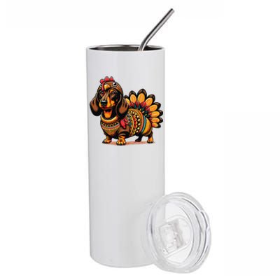 Doxie Dachshund Dog Turkey Stainless Steel Tumbler