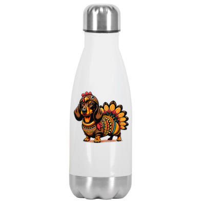 Doxie Dachshund Dog Turkey Stainless Steel Insulated Water Bottle