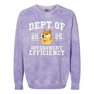 Doge D.O.G.E Department Of Government Efficiency Trump 2024 Colorblast Crewneck Sweatshirt