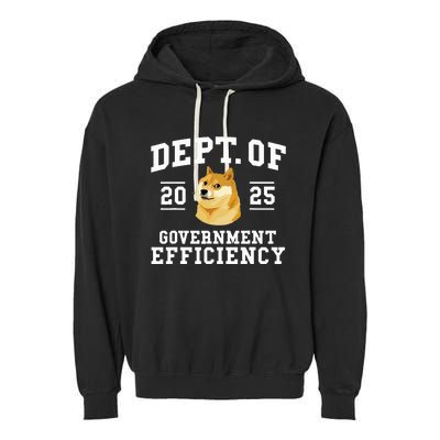 Doge D.O.G.E Department Of Government Efficiency Trump 2024 Garment-Dyed Fleece Hoodie