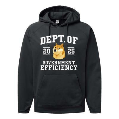 Doge D.O.G.E Department Of Government Efficiency Trump 2024 Performance Fleece Hoodie