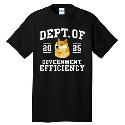 Doge D.O.G.E Department Of Government Efficiency Trump 2024 Tall T-Shirt