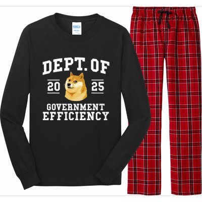 Doge D.O.G.E Department Of Government Efficiency Trump 2024 Long Sleeve Pajama Set