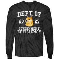 Doge D.O.G.E Department Of Government Efficiency Trump 2024 Tie-Dye Long Sleeve Shirt