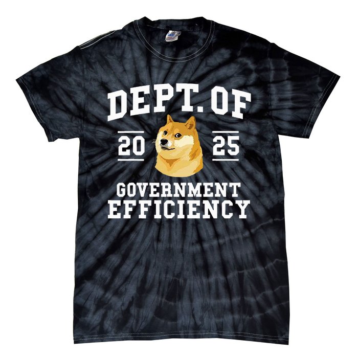 Doge D.O.G.E Department Of Government Efficiency Trump 2024 Tie-Dye T-Shirt