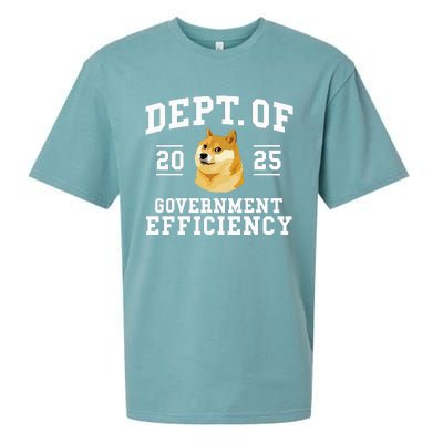 Doge D.O.G.E Department Of Government Efficiency Trump 2024 Sueded Cloud Jersey T-Shirt