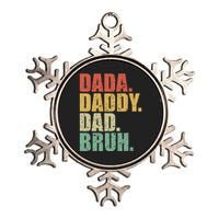 Dada Daddy Dad Bruh Fathers Day 2024 Gifts Metallic Star Ornament