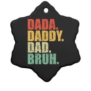 Dada Daddy Dad Bruh Fathers Day 2024 Gifts Ceramic Star Ornament