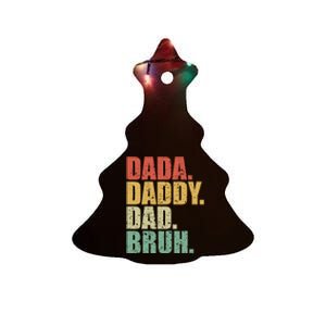 Dada Daddy Dad Bruh Fathers Day 2024 Gifts Ceramic Tree Ornament