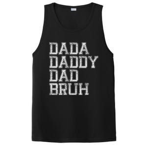 Dada Daddy Dad Bruh Happy Fathers Day Funny Dad Joke Humor PosiCharge Competitor Tank