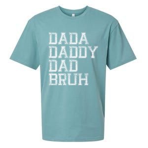 Dada Daddy Dad Bruh Happy Fathers Day Funny Dad Joke Humor Sueded Cloud Jersey T-Shirt