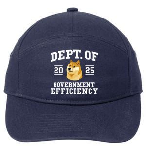 Doge D.O.G.E Department Of Government Efficiency Trump 2024 7-Panel Snapback Hat