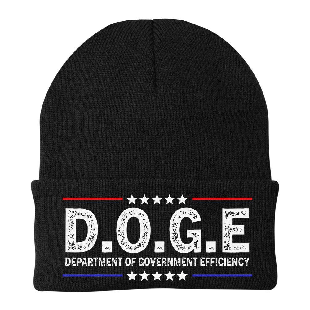 D.O.G.E Doge Department Of Government Efficiency Beanie