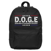 D.O.G.E Doge Department Of Government Efficiency 16 in Basic Backpack