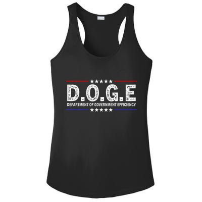 D.O.G.E Doge Department Of Government Efficiency Ladies PosiCharge Competitor Racerback Tank