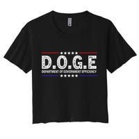 D.O.G.E Doge Department Of Government Efficiency Women's Crop Top Tee