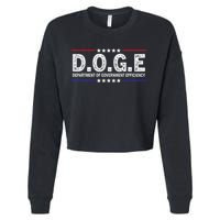 D.O.G.E Doge Department Of Government Efficiency Cropped Pullover Crew