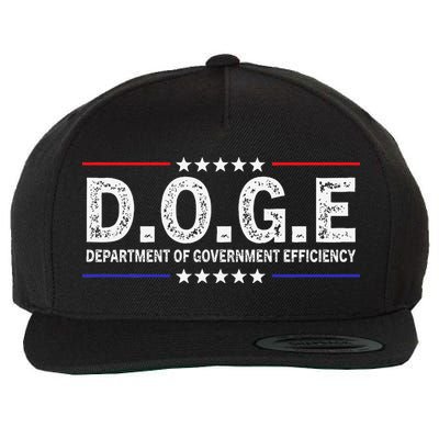 D.O.G.E Doge Department Of Government Efficiency Wool Snapback Cap