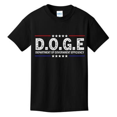 D.O.G.E Doge Department Of Government Efficiency Kids T-Shirt