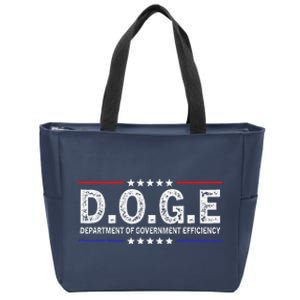 D.O.G.E Doge Department Of Government Efficiency Zip Tote Bag