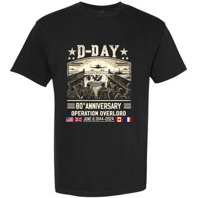 Dday Dwight D. Eisenhower Quote Dday 80th Anniversary Garment-Dyed Heavyweight T-Shirt