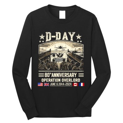 Dday Dwight D. Eisenhower Quote Dday 80th Anniversary Long Sleeve Shirt