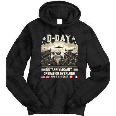 Dday Dwight D. Eisenhower Quote Dday 80th Anniversary Tie Dye Hoodie