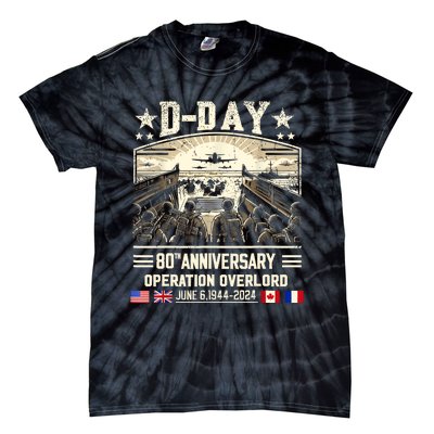 Dday Dwight D. Eisenhower Quote Dday 80th Anniversary Tie-Dye T-Shirt