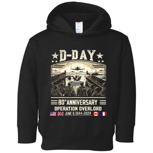 Dday Dwight D. Eisenhower Quote Dday 80th Anniversary Toddler Hoodie