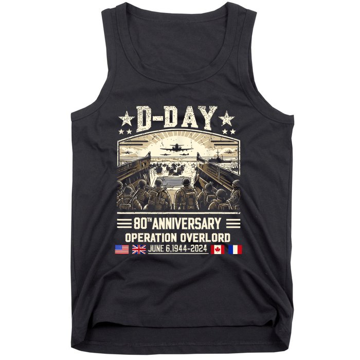 Dday Dwight D. Eisenhower Quote Dday 80th Anniversary Tank Top