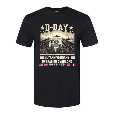 Dday Dwight D. Eisenhower Quote Dday 80th Anniversary Softstyle CVC T-Shirt