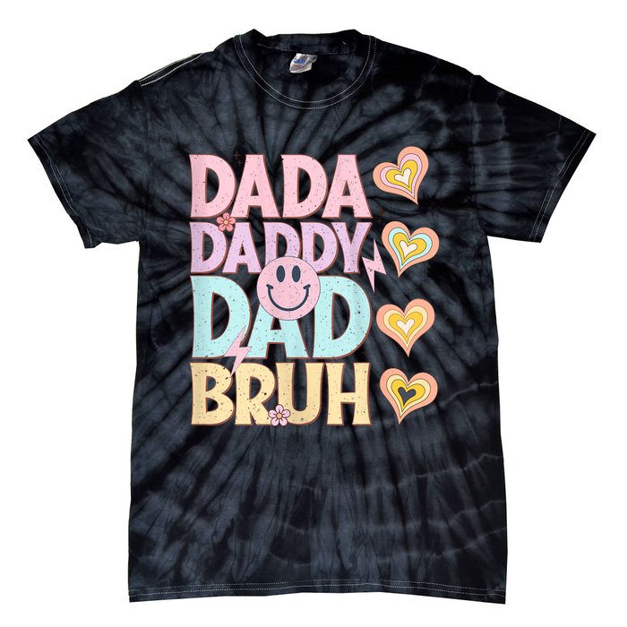 Dada Daddy Dad Bruh FatherS Day 2024 Gifts Tie-Dye T-Shirt