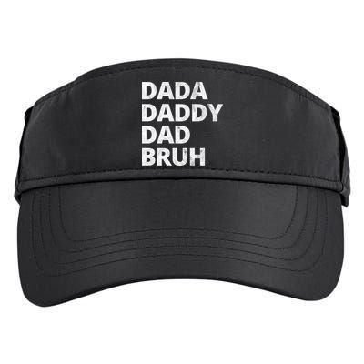 Dada Daddy Dad Bruh Vintage Funny Adult Drive Performance Visor