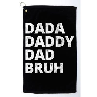 Dada Daddy Dad Bruh Vintage Funny Golf Towel