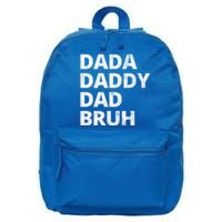 Dada Daddy Dad Bruh Vintage Funny 16 in Basic Backpack