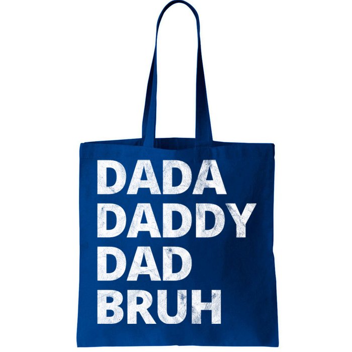 Dada Daddy Dad Bruh Vintage Funny Tote Bag