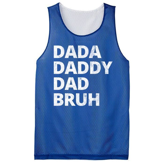 Dada Daddy Dad Bruh Vintage Funny Mesh Reversible Basketball Jersey Tank