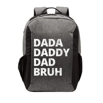 Dada Daddy Dad Bruh Vintage Funny Vector Backpack