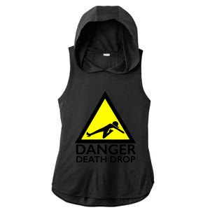 Danger Death Drop Ladies PosiCharge Tri-Blend Wicking Draft Hoodie Tank