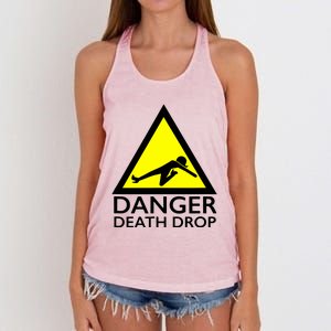 Danger Death Drop Women's Knotted Racerback Tank