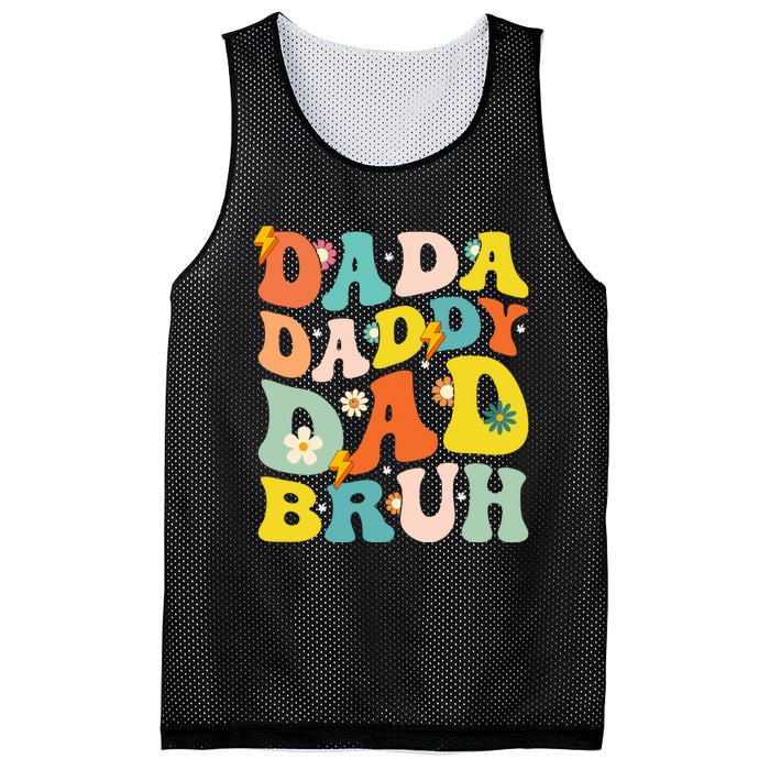 Dada Daddy Dad Bruh FatherS Day 2024 Gifts Mesh Reversible Basketball Jersey Tank